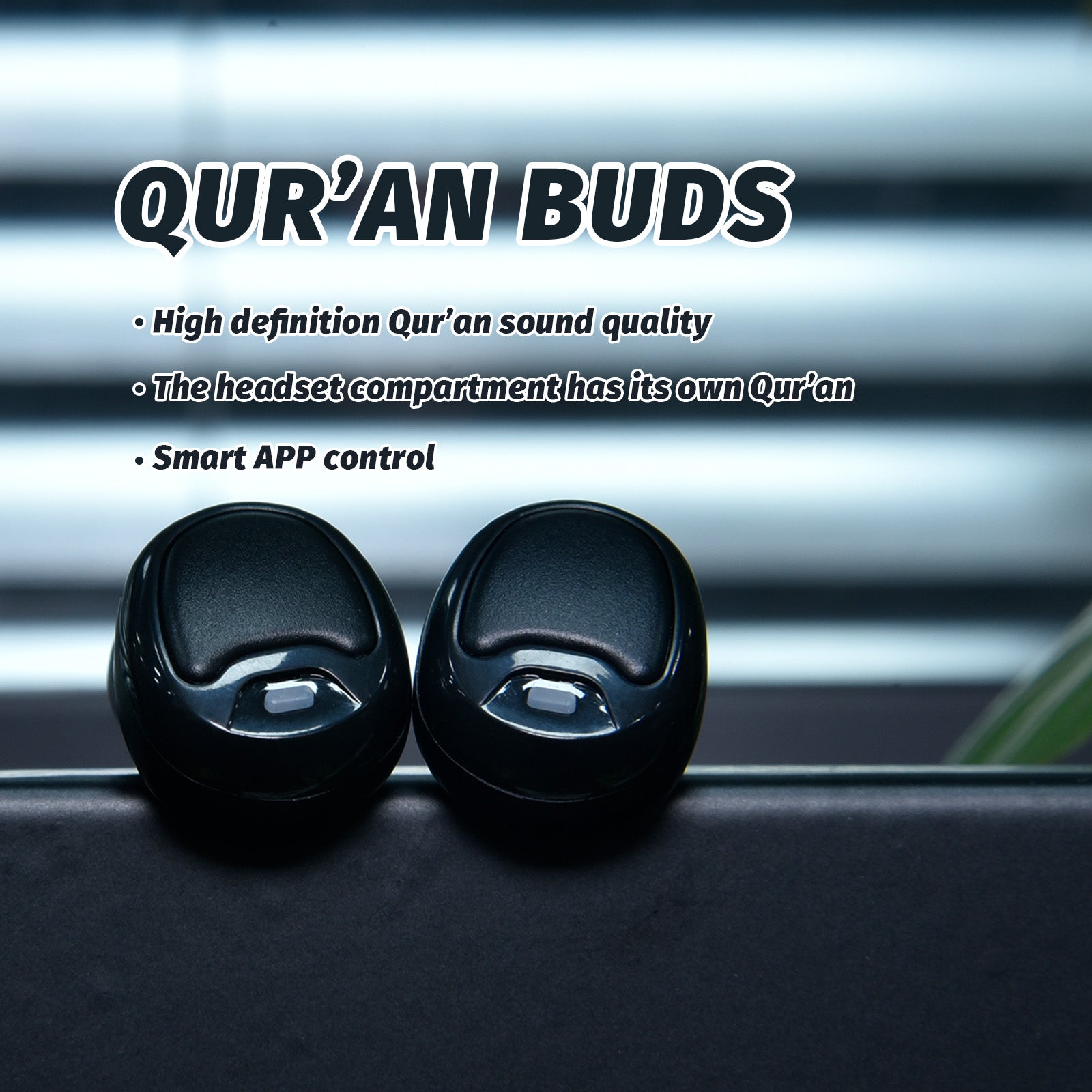 EQUANTU SQ603 Trådløs Bluetooth-hovedtelefon Koranen Smart Headset-højttaler Indbygget lyd EQUANTU SQ603 Trådløs Bluetooth-hovedtelefon Koranen Smart Headset-højttaler Indbygget lyd